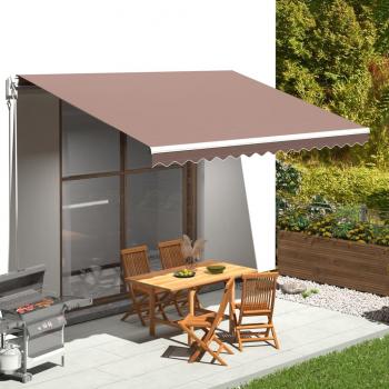 ARDEBO.de - Markisenbespannung Braun 4,5x3 m