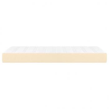 Taschenfederkernmatratze Creme 120x190x20 cm Stoff