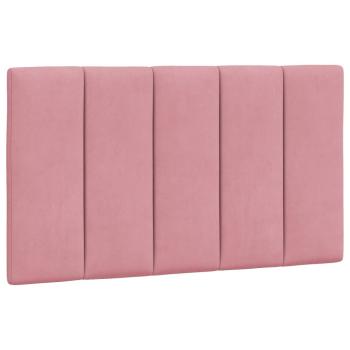 Bettgestell mit Kopfteil Rosa 90x190 cm Samt
