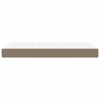 Taschenfederkernmatratze Taupe 120x190x20 cm Stoff