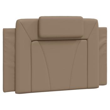 Bettgestell mit Kopfteil Cappuccino-Braun 80x200 cm Kunstleder