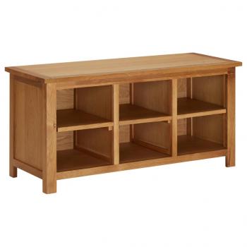 ARDEBO.de - Schuhregal 90x37x45 cm Eiche Massivholz