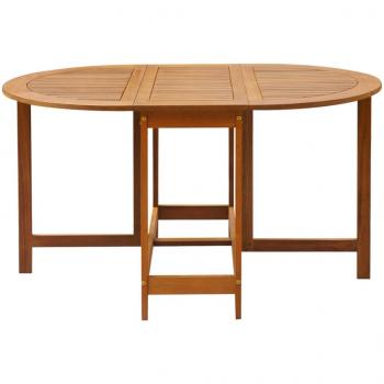 Gartentisch 130x90x72 cm Massivholz Akazie