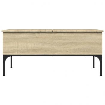 Couchtisch Sonoma-Eiche 100x50x45 cm Holzwerkstoff und Metall