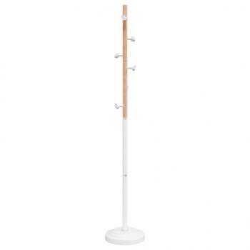 Garderobenständer Weiß 177 cm Pulverbeschichtetes Eisen