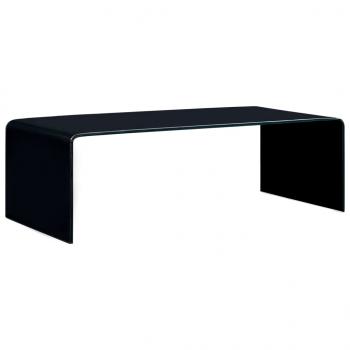 ARDEBO.de - Couchtisch Schwarz 98x45x31 cm Hartglas 
