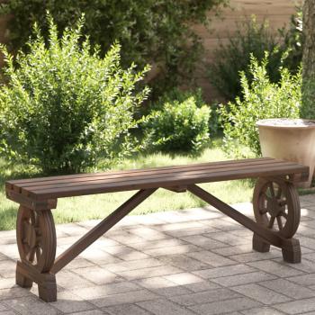 ARDEBO.de - Gartenbank 115 cm Massivholz Tanne