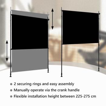 Außenrollo 150 x 270 cm Anthrazit 
