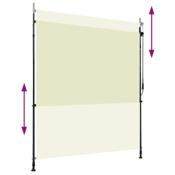 Außenrollo 200 x 270 cm Creme