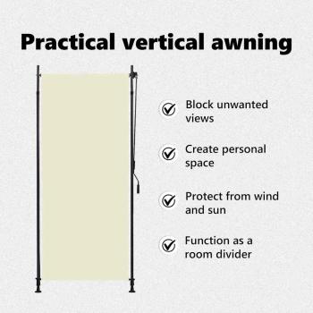 Außenrollo 100 x 270 cm Creme