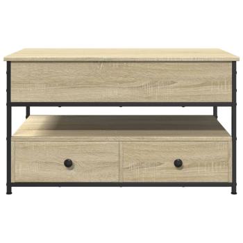 Couchtisch Sonoma-Eiche 85x50x50 cm Holzwerkstoff und Metall