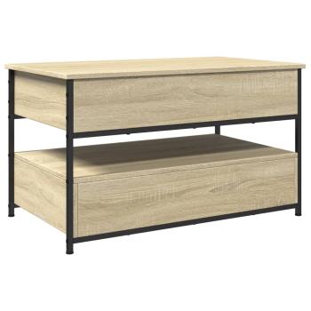 Couchtisch Sonoma-Eiche 85x50x50 cm Holzwerkstoff und Metall
