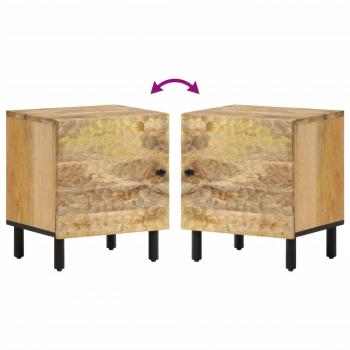 Nachttisch 40x33x46 cm Massivholz Mango