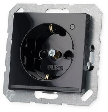 ARDEBO.de Jung A1520-OSWLNW SCHUKO Steckdose, 16 A, 250 V ~, schwarz