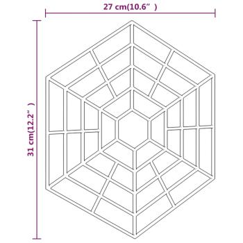 Teichgitter 40 Stk. Schwarz Polypropylen
