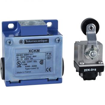 ARDEBO.de Schneider Electric Positionsschalter Rollenhebel Kunststoffrolle, 1Ö+1S Sprungfeder Pg11 (XCKM115)