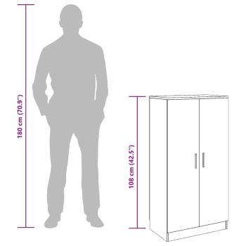 Schuhschrank mit 7 Fächern Weiß