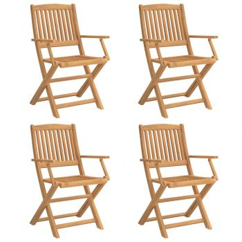 Gartenstühle 4 Stk. Klappbar 57,5x54,5x90 cm Massivholz Akazie