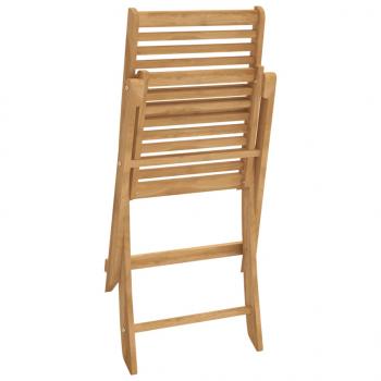 Gartenstühle 4 Stk. Klappbar 48,5x61,5x87 cm Massivholz Akazie