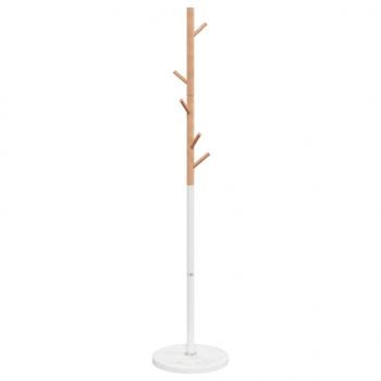Garderobenständer Weiß 172 cm Pulverbeschichtetes Eisen