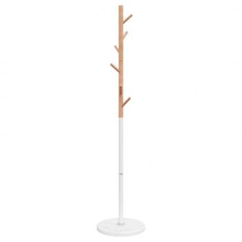 Garderobenständer Weiß 172 cm Pulverbeschichtetes Eisen