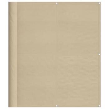 Balkon-Sichtschutz Beige 120x1000 cm 100 % Polyester-Oxford