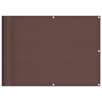 Balkon-Sichtschutz Braun 75x700 cm 100 % Polyester-Oxford