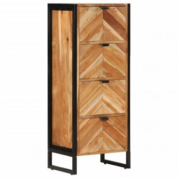ARDEBO.de - Badschrank 40x30x100 cm Massivholz Akazie und Eisen