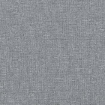 Bettgestell mit Kopfteil Hellgrau 180x200 cm Stoff