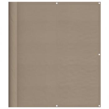 Balkon-Sichtschutz Taupe 120x800 cm 100 % Polyester-Oxford