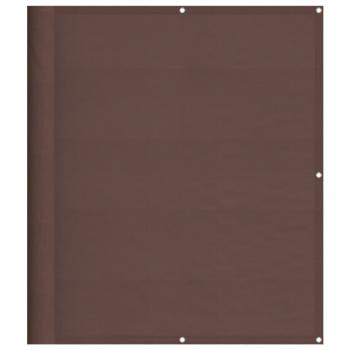Balkon-Sichtschutz Braun 120x800 cm 100 % Polyester-Oxford