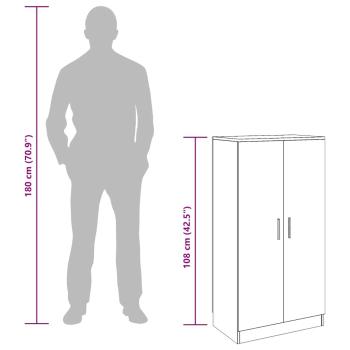 Schuhschrank mit 7 Fächern Eiche-Optik