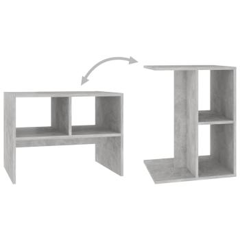 Beistelltisch Betongrau 60x40x45 cm Holzwerkstoff