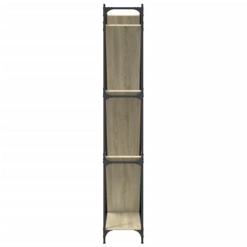 Bücherregal Sonoma-Eiche 79x30x180 cm Holzwerkstoff und Metall