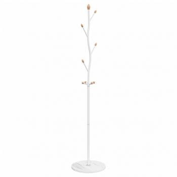 Garderobenständer Weiß 177 cm Pulverbeschichtetes Eisen