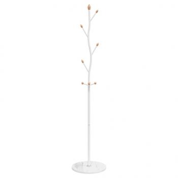 Garderobenständer Weiß 177 cm Pulverbeschichtetes Eisen
