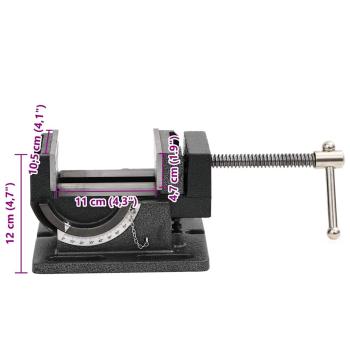 Maschinenschraubstock Kippbar Handbetrieben 110 mm 