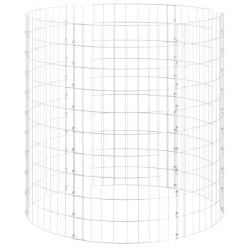 Gabionen-Säule Rund Verzinkter Stahl Ø100x100 cm