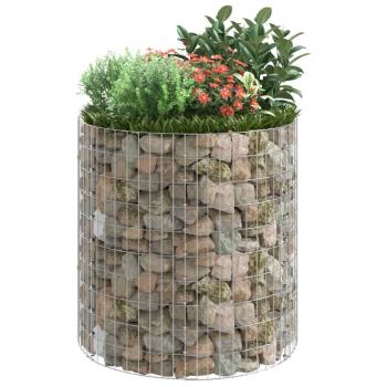 Gabionen-Säule Rund Verzinkter Stahl Ø100x100 cm