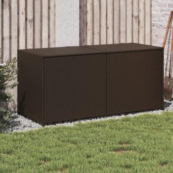 ARDEBO.de - Gartentruhe Braun 283L Poly Rattan