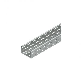 ARDEBO.de Niedax RLC 60.300 Kabelrinne, 60x300x3000mm, t=1,0 mm, gelocht, durchgängige Sicken, Stahl, bandverzinkt, mit Verbinder
