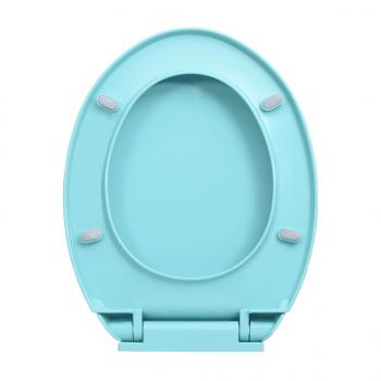 Toilettensitz mit Absenkautomatik Grün Oval