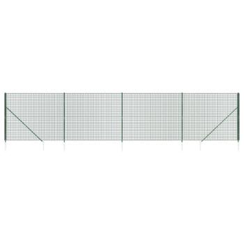 Maschendrahtzaun mit Bodenhülsen Grün 2,2x10 m
