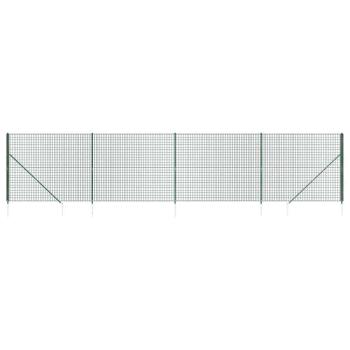 Maschendrahtzaun mit Bodenhülsen Grün 2,2x10 m
