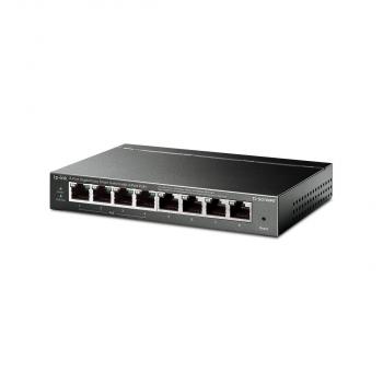 TP-Link TL-SG108PE 8-Port Gigabit Easy Smart Switch, PoE+, 8xRJ45-Ports 10/100/1000 Mbit/s, schwarz