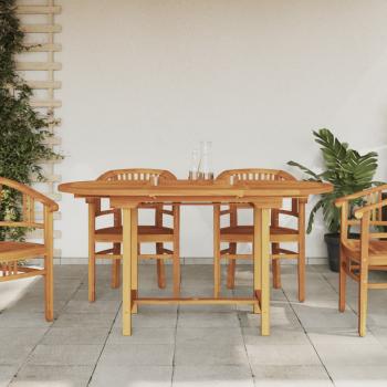 ARDEBO.de - Gartentisch Ausziehbar 110-160x80x75 cm Massivholz Teak