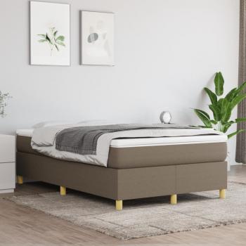 ARDEBO.de - Boxspringbett mit Matratze Taupe 120x190 cm Stoff