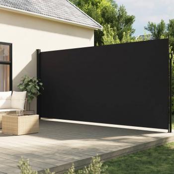ARDEBO.de - Seitenmarkise Ausziehbar Schwarz 220x500 cm