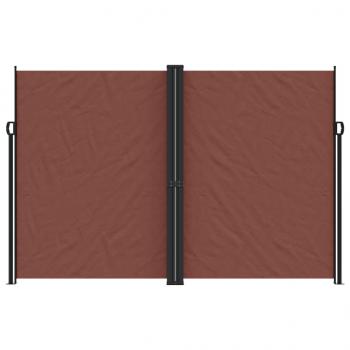 Seitenmarkise Ausziehbar Braun 220x1200 cm