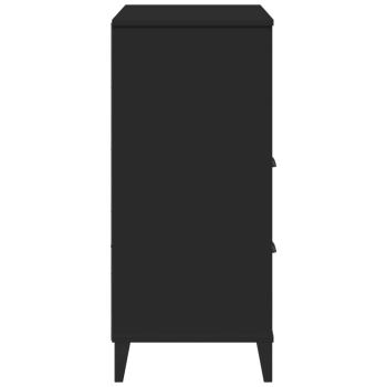 Bücherschrank VIKEN Schwarz 80x40x90 cm Holzwerkstoff